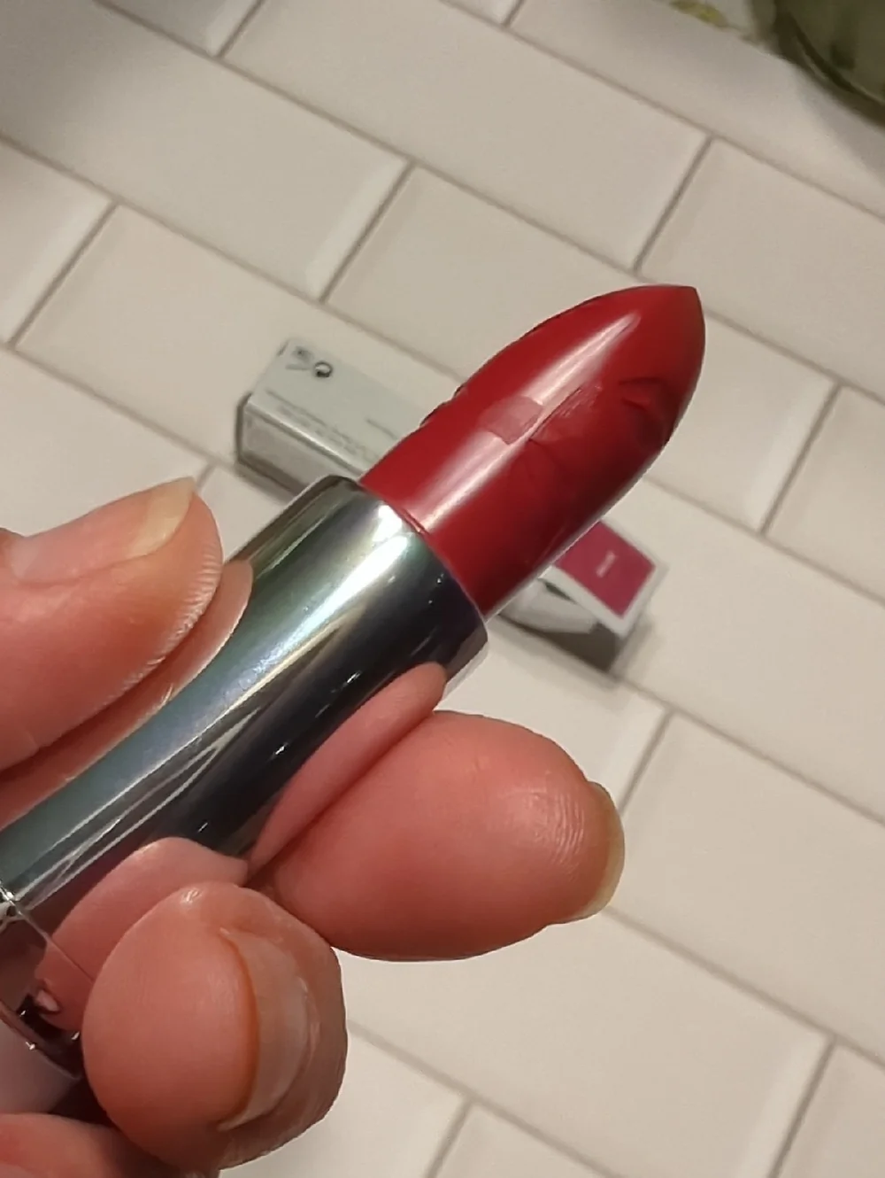 Buxom Full Force Red Plumping Lipstick in Shade Baller NEW